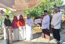 Sapi Kurban Presiden Prabowo,  disembelih  di Masjid Al Ikhlas, Banaran Grogol