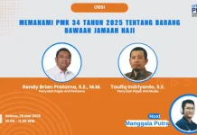 PMK 34/2025 Permudah Proses Barang Bawaan Jemaah Haji