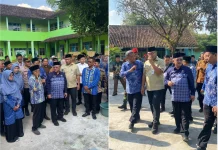 Mendikdasmen Tinjau Perbaikan Atap Ambruk di MTsM 4 Sambungmacan Sragen