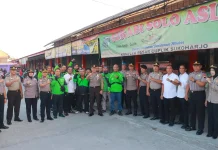 Perkuat Sinergitas, Kapolres Sukoharjo Gandeng Driver Ojol dalam Apel AG Pagi