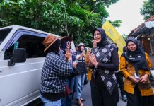 Hadiri HUT ke-3 Kampung Njawani Banjarsari, Astrid Widayani Himbau Pembenahan Alur