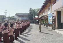 Koramil Kota Klaten Gembleng Karakter Ratusan Siswa SMK