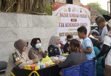 Bakti Kesehatan HUT Bhayangkara ke-80 di CFD Sragen Diserbu Pengunjung