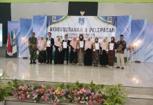 Pelepasan Siswa MTs Muhammadiyah Trucuk, TNI Ingatkan Wawasan Kebangsaan