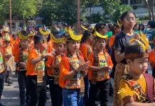 Karnaval Budaya 1.050 Siswa SD Pangudi Luhur Surakarta Meriahkan Solo