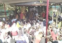 Gelar Budaya Desa Jonggrangan Klaten Meriah , Tiga Gunungan Hasil Bumi Jadi Rebutan