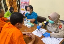 Sambut Hari Bhayangkara, Polres Karanganyar Cek Kesehatan Tahanan