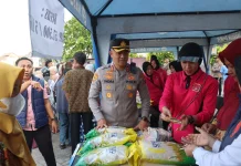 Sambut Hari Bhayangkara ke-80, Polres Boyolali Gelar Bazar Pangan Murah