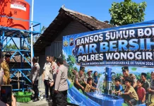 Sumur Bor Polres Wonogiri Bantu Warga Hadapi Kemarau Panjang