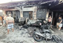 Motor Bawa Dua Drigen Bensin Terbakar di Mojosongo, Pengendara Kabur
