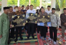 Bupati Sragen Resmikan Tiga Balai Rakyat Hasil Donasi Warga di Aceh Tamiang