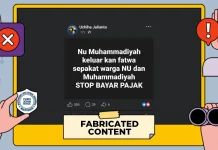 Hoaks Klaim NU dan Muhammadiyah Kompak Keluarkan Fatwa Mogok Pajak