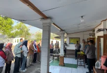 Forkopimcam Selogiri Kunjungi Polsek Saat Hari Bhayangkara