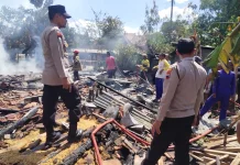 Polisi Selidiki Penyebab Kebakaran Rumah Lansia di Eromoko Wonogiri