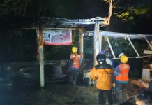 Korsleting Listrik, Bengkel Motor di Kedawung Sragen Hangus Terbakar