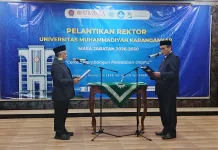 Muh Samsuri Dilantik Rektor UMUKA 2 Periode, Fokus Genjot Akreditasi dan Mutu SDM