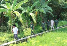 Tim Gabungan TNI Survei Rencana Pembangunan Jembatan Garuda Perintis di Klaten
