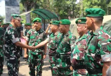 Marshaling Area Yonif TP, Pangdam IV/Diponegoro Kunjungi Beberapa Wilayah Sragen