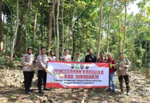 Polres Sukoharjo Patroli Terpadu Cegah Karhutla di Pegunungan Gajah Mungkur