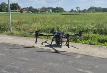 Pemerintah Desa Batan Boyolali Terjunkan Drone untuk Penyemprotan Hama Wereng
