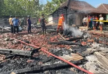 Rumah Huni di Gondang Sragen Ludes Terbakar, 2 KK Kehilangan Tempat Tinggal
