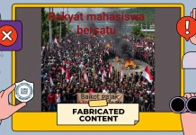 Foto Demo Besar Boikot Pajak di Facebook Merupakan Gambar AI