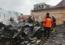 Ditinggal Acara Keluarga, Rumah Servis Elektronik di Blumbang Ludes Terbakar