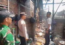 Saru Rumah di Ngadirojo Wonogiri Terbakar Diduga Akibat Konsleting Listrik