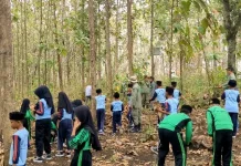 Perhutani KPH Telawa Berikan Kesadaran Cegah Karhutla kepada Pelajar