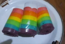 Rainbow Roll Cake, Perpaduan Warna dan Rasa dalam Setiap Gulungan