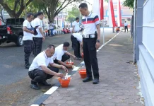 Sambut HUT Ke-81 RI, Pemkab Karanganyar Gandeng Indaco Gelar Pengecatan Massal