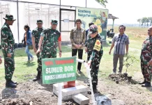Tim Wasev TNI AD, Tinjau TMMD Reguler ke 129 di Desa Parangjoro Grogol Sukoharjo