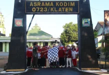 Dandim Klaten Ajak Warga Isi Kemerdekaan Lewat Jalan Sehat HUT RI