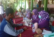 Puluhan Siswa hingga Guru SMPN 1 Tangen Ikuti Skrining Kesehatan Gratis