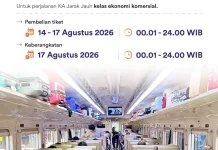 Semarak HUT ke-81 RI, KAI Hadirkan Diskon Tiket 17 Persen