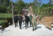 TMMD Karanganyar Sukses Bangun Jembatan Kelok 9, Hubungkan Desa Gerdu dan Salam
