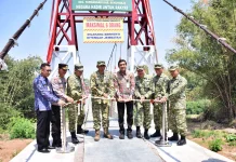 Irdam IV Diponegoro, Resmikan Jembatan Garuda di Desa Tambakboyo Sukoharjo