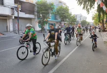 KONI Surakarta Berikan Dukungan Atlet Porprov 2026 dengan Gerakan Bersepeda