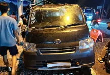 Pick Up Terguling di Bulusulur, Dua Orang Alami Luka