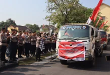 Dampak Kekeringan, Kapolres Sragen Salurkan 30 Tangki Air Bersih ke 5 Kecamatan