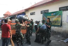 Kodim Wonogiri Ajak Pedagang Jaga Kebersihan Pasar Sidoharjo