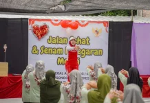 Momentum HUT RI ke 81: Aksi Warga Tegalarum Jalan Sehat Senam Bersama