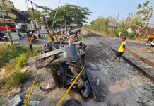 KA Majapahit Tabrak Mobil Mogok di Kalijambe Sragen, 2 Penumpang Selamat