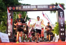 Ribuan Pelari Meriahkan Fun Run HUT ke-81 TNI di Makorem 074 Warastratama