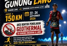 Tolak Geothermal Lawu dan Ungaran, 29 Pelari Siap Estafet 150 Km ke Semarang