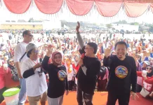 TBSR Inisiasi Baksos dan Senam Ceria di Gentan Baki diikuti 1500 Peserta