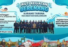 Karang Taruna Kecamatan Banjarsari Gelar Kegiatan Berenang Bersama