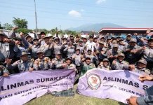 Respati Hadiri Apel Akbar Satlinmas dan Pengukuhan Aslinmas Jateng