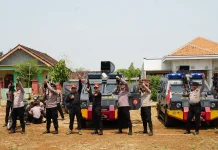 Ditsamapta Polda Jateng Gelar Supervisi, Uji Senjata Laras Licin di Sragen