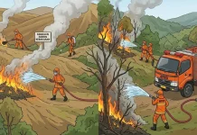Kebakaran Lahan di Wonogiri Akibat Kekeringan dan Kelalaian Warga